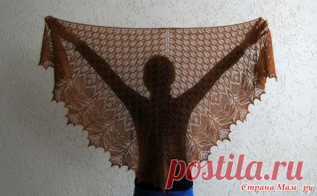 Шаль &quot;Танец райских птиц&quot; из итальянской стоковой пряжи - Вязание - Страна Мам