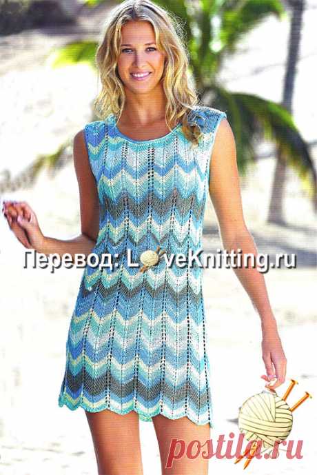 Платье узором «зигзаг» | Loveknitting.ru