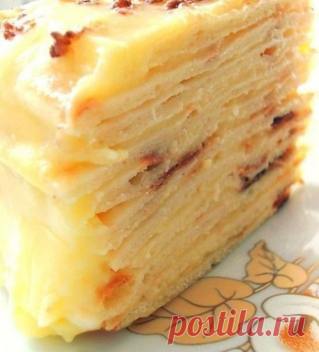Сказочно вкусный торт с творожным заварным кремом