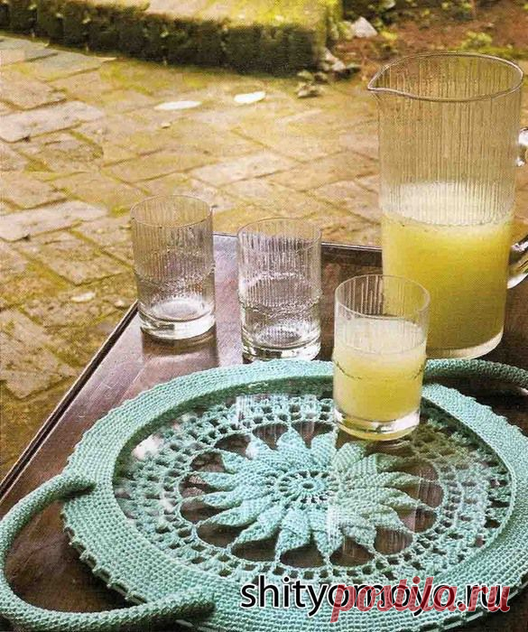 Оригинальная идея. Обвязываем поднос.