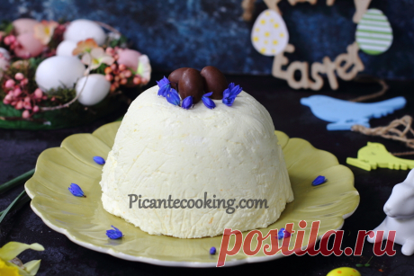 Великодня мусова паска з домашнього сиру | Picantecooking