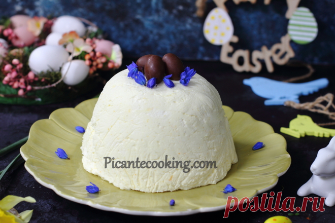 Великодня мусова паска з домашнього сиру | Picantecooking