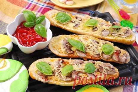 Тосты с грибами и сыром рецепт – Авторская кухня: Сэндвичи. «Еда»