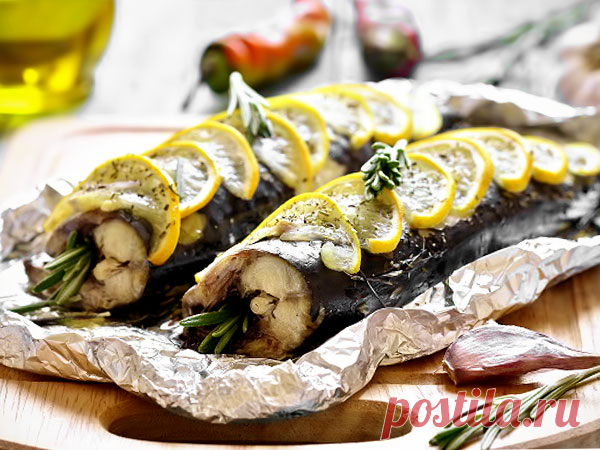 Запеченная скумбрия в духовке