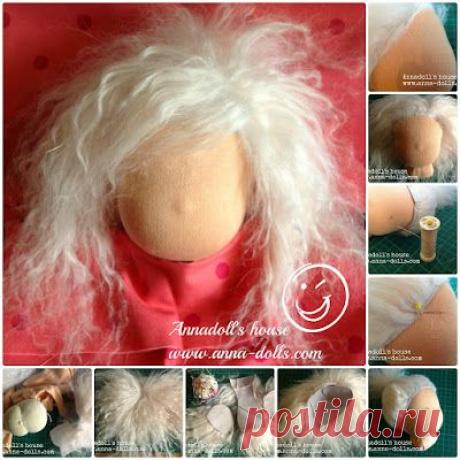 Annadoll's house: МК вальдорфская кукла с волосами из овечьей шкурки: