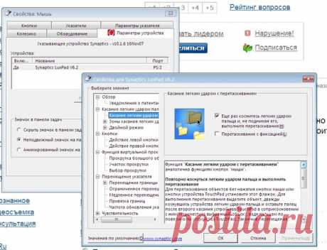 Ответы Mail.ru: На ноуте установлена прога Synaptics pointing device driver. Что это за прога? В чем суть ее работы?