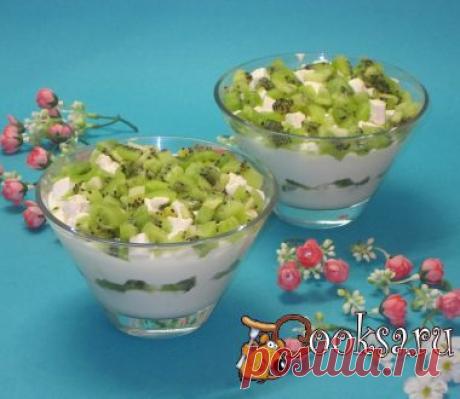 Творожный десерт с киви рецепт приготовления