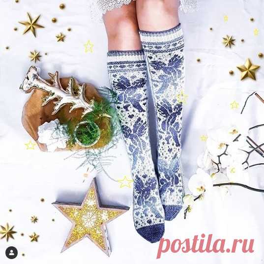 Красивые носки спицами