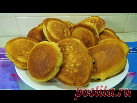 Пышные Оладьи как бисквит  Рецепт очень вкусный