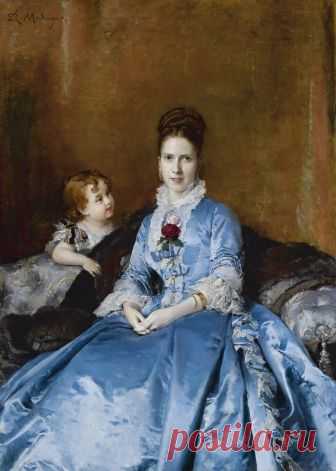 Раймундо Мадрасо (Spanish, 1841-1920) и его картины PORTRAIT OF MRS. CLOTILDE DE CÁNDAMO AND HER SON CARLOSJeune fille tenant un loupJeune femme entourée d'étoilesALINE WITH FLOWERSA moment of reflectionALINEТереза де БлюменстельJeune fille assise au p…