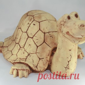 ИНТЕРНЕТ-МАГАЗИН САДОВЫХ ФИГУР ИЗ ПОЛИСТОУНА — Черепаха большая шамот