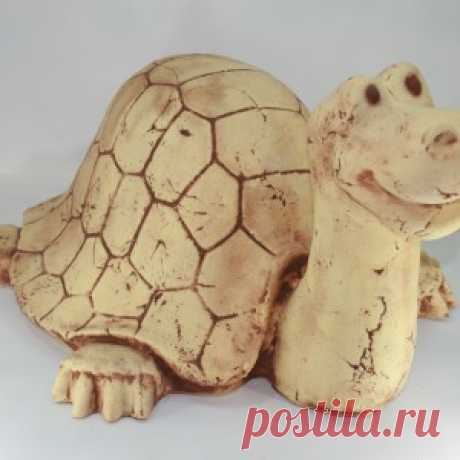 ИНТЕРНЕТ-МАГАЗИН САДОВЫХ ФИГУР ИЗ ПОЛИСТОУНА — Черепаха большая шамот