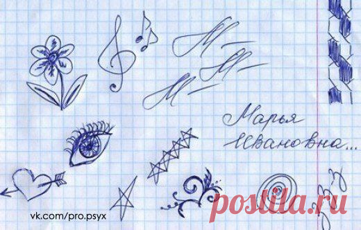 Что означают рисунки, которые мы неосознанно рисуем | Я ЗДОРОВ!
