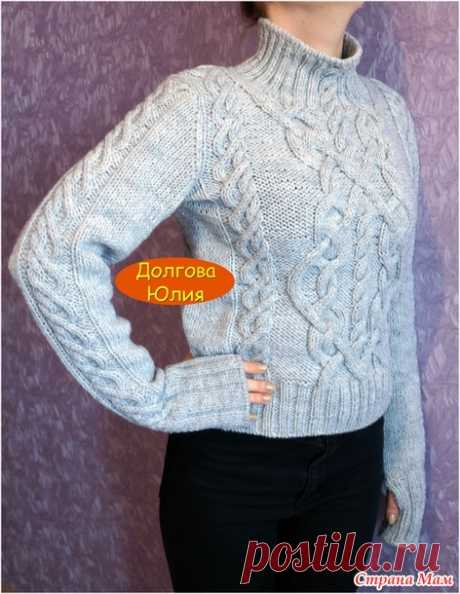 Свитерок с аранами. ВИДЕО - Вязание - Страна Мам
