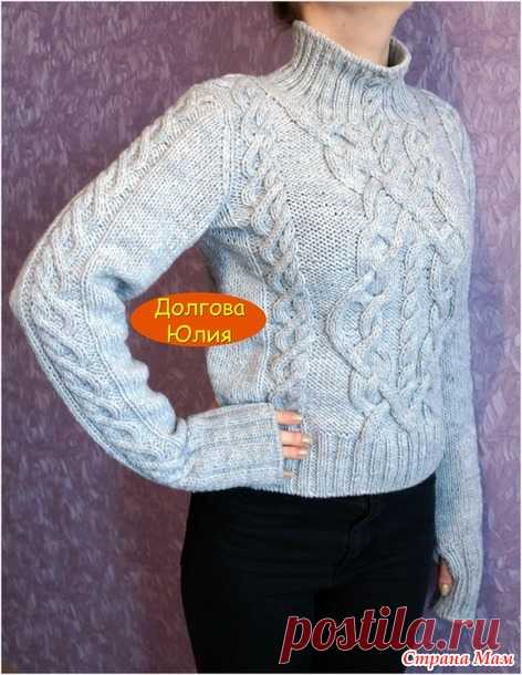 Свитерок с аранами. ВИДЕО - Вязание - Страна Мам