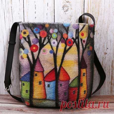 Женское Colorful DIY Овечка Волосы Сумка Кроссбоди Сумка Ваш друг поделился с вами модным сайтом и дает вам скидку до 20%! требуй это сейчас.
