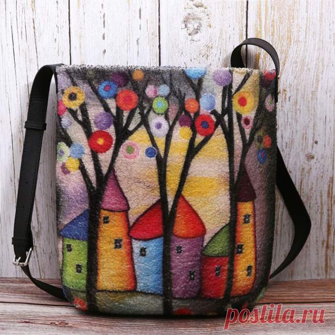 Женское Colorful DIY Овечка Волосы Сумка Кроссбоди Сумка Ваш друг поделился с вами модным сайтом и дает вам скидку до 20%! требуй это сейчас.