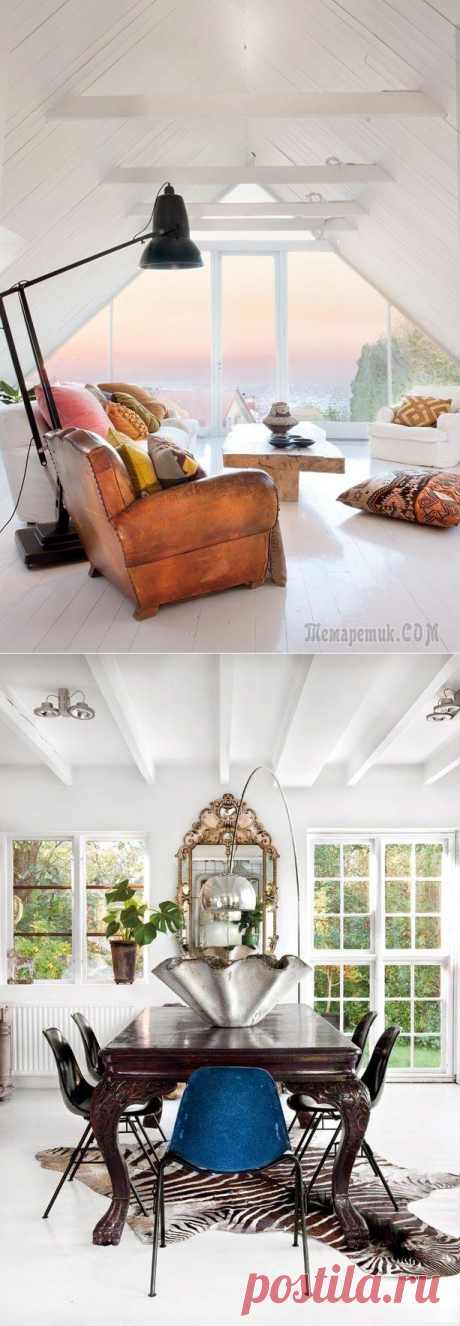 Невероятный интерьер дома в швеции с винтажной мебелью