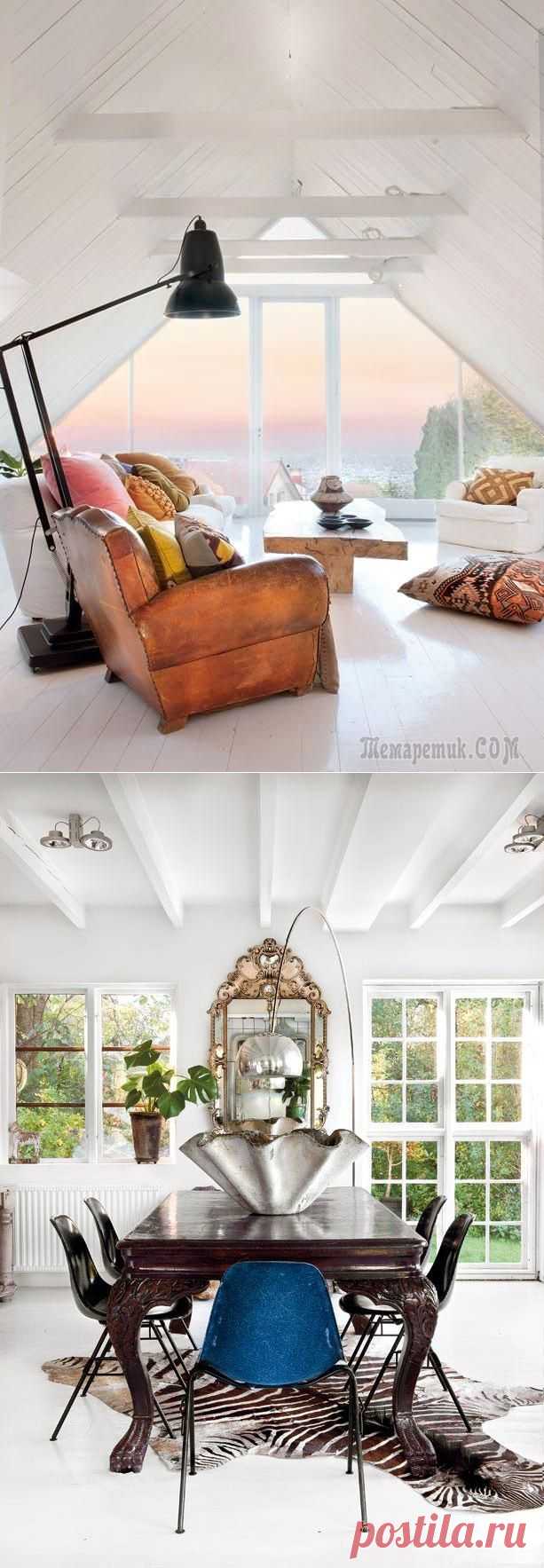 Невероятный интерьер дома в швеции с винтажной мебелью