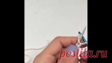 Отличный вариант набора петель на спицу