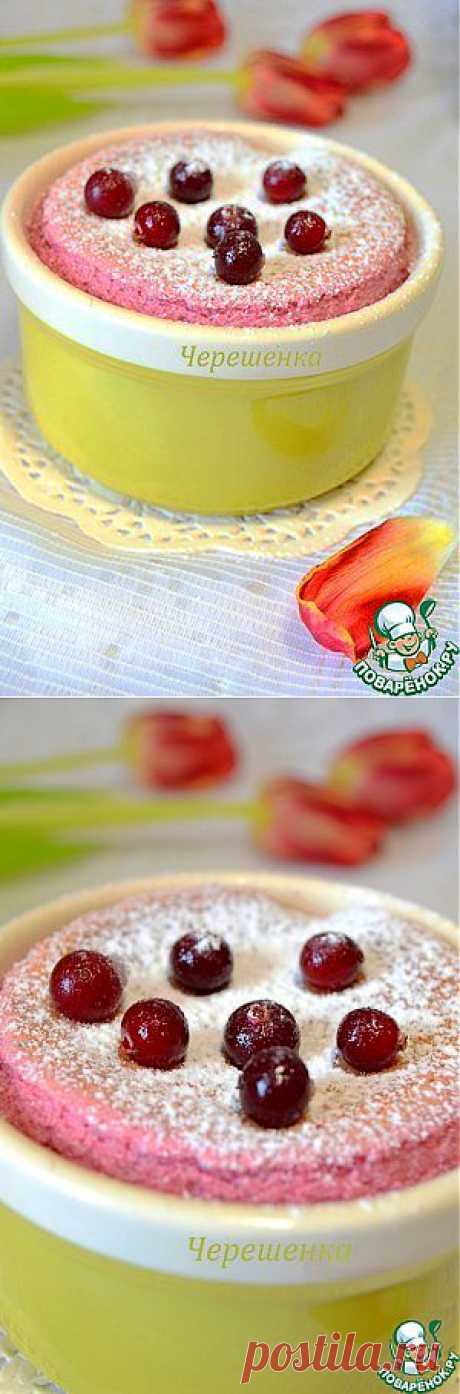 Суфле из клюквы и апельсина.
