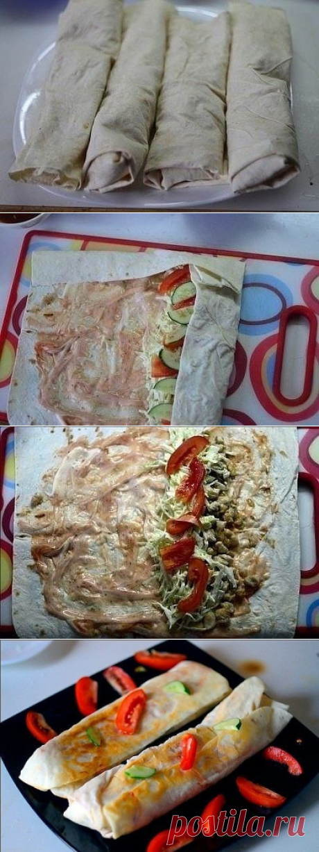 Рецепт шаурмы с курицей

Ингредиенты на 4 шаурмы:
-300 грамм куриного филе (половинка)
-2 небольших помидора
-1 огурец
-5 столовых ложек кетчупа
-майонез
-2 зубчика чеснока
-200 грамм белокочанной капусты
-4 столовые ложки кефира
-1 небольшая луковица
-армянский лаваш 1 уп.
-растительное масло для жарки