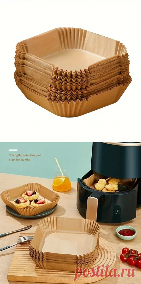 Non stick Air Fryer Liners Square Paper Liners Baking - Temu