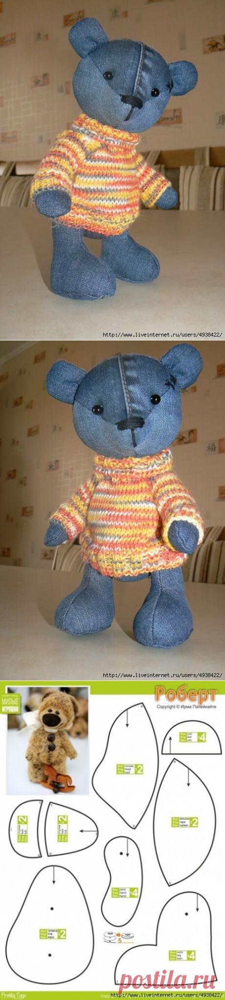 Мишка из джинсы.....