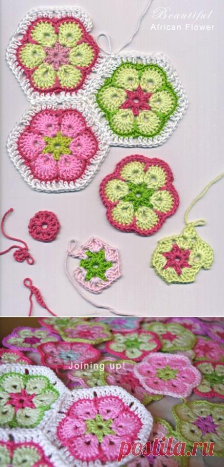 Paperweight Granny African Flower Crochet Pattern