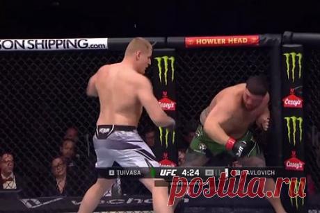 Россиянин Павлович за 54 секунды нокаутировал соперника на турнире UFC. Российский боец смешанного стиля (MMA) Сергей Павлович одержал победу над австралийцем Таем Туивасой на турнире UFC on ESPN 42. Поединок прошел в американском Орландо. Российский спортсмен за 54 секунды нокаутировал соперника. Он выступает в UFC с 2018 года. Победа стала пятой подряд для россиянина в промоушене.