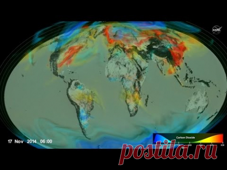 НАСА показало как &quot;дышит&quot; Земля. Земля плоская?