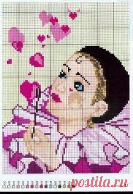 graficos de pierrot em ponto cruz - Pesquisa do Google