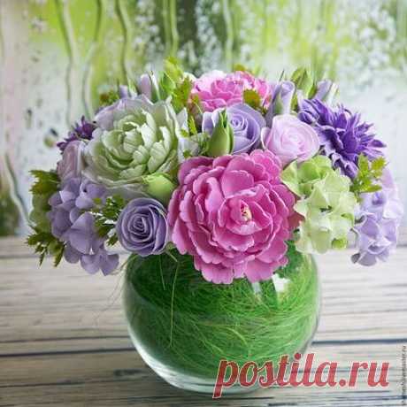 Букеты из пoлимернoй глины