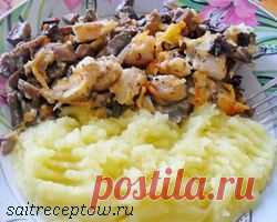 Рыба с грибами и сыром | Сайт рецептов