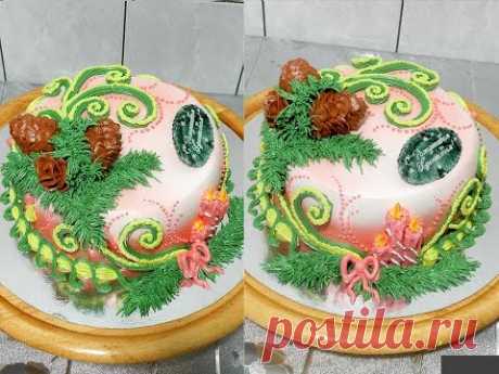 Торт на РОЖДЕСТВО - НОВЫЙ ГОД от SWEET BEAUTY СЛАДКАЯ КРАСОТА, CHRISTMAS CAKE DECORATION