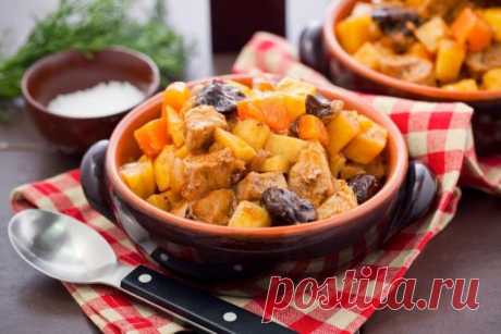Тушеная картошка с мясом - 12 пошаговых рецептов приготовления