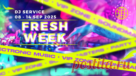 VIP - Fresh Week DJ Service 08 - 14 September 2025 | DJ | SoundMasters | Service