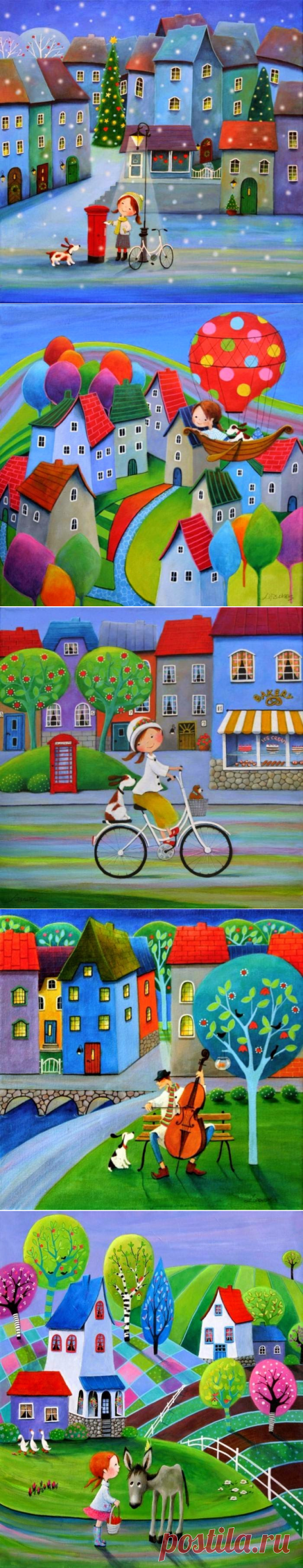 Современное наивное искусство.Iwona Lifsches