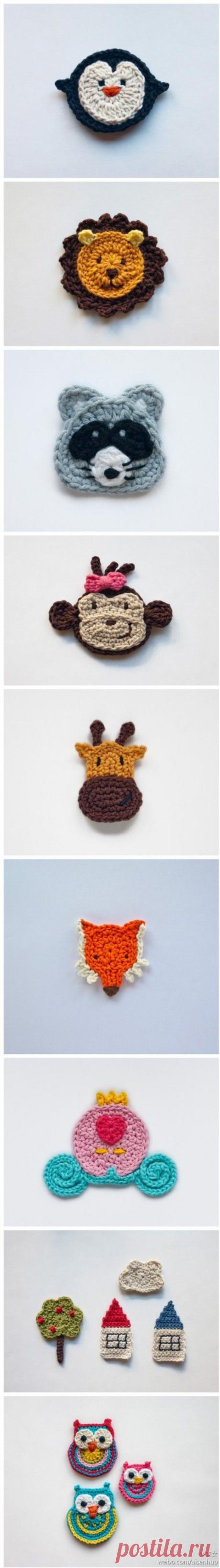 Вязанные аппликации