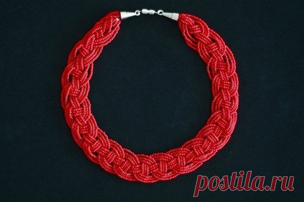 Бусы из бисера своими руками.