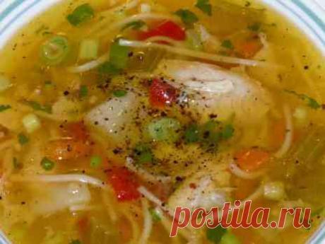 первые блюда из курицы: КУРИНАЯ ЛАПША