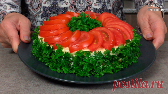 Настолько вкусный салат, что ешь и не можешь остановиться: он и вкуснее салата Оливье, да и проще готовится | Сейчас Приготовим! | Яндекс Дзен
