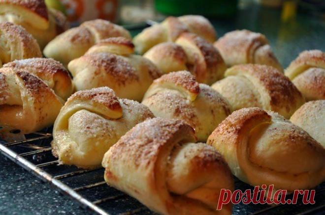 Как приготовить яблочные рогалики - рецепт, ингридиенты и фотографии