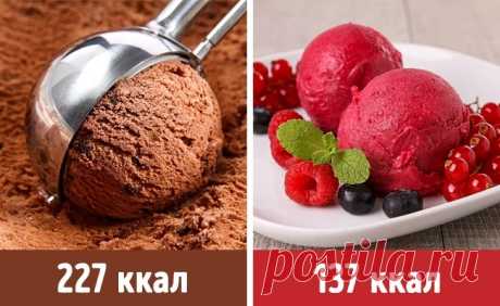 Замените всего 8 продуктов, и ваш рацион уменьшится минимум на 500 ккал