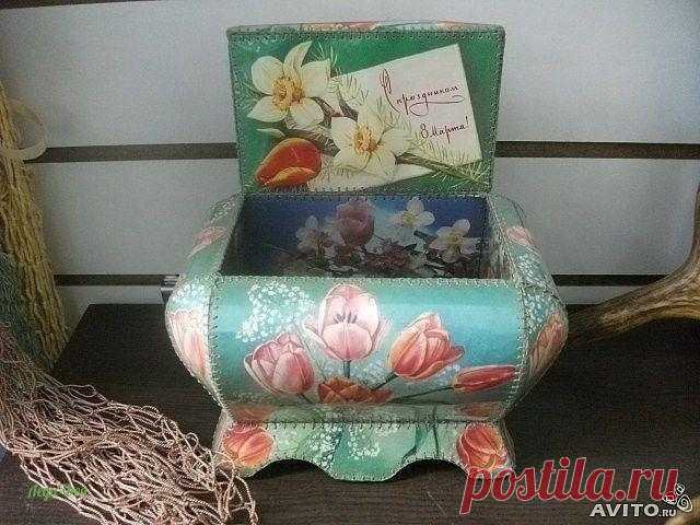 Шкатулки из открыток