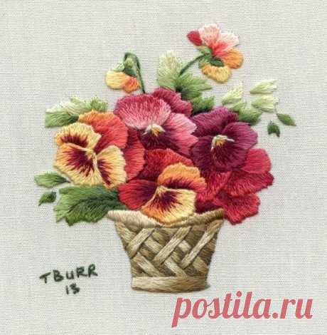 Вышивка гладью. Идеи для вдохновения