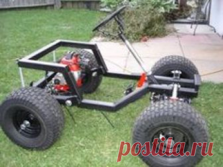 Modified Power Wheels - GAS POWERED BARBIE JEEP (VIDEO)