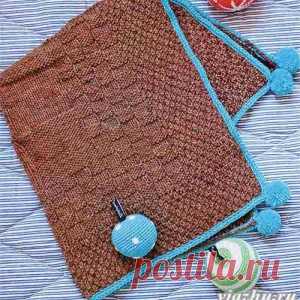 Детский плед с помпонами - МирТесен