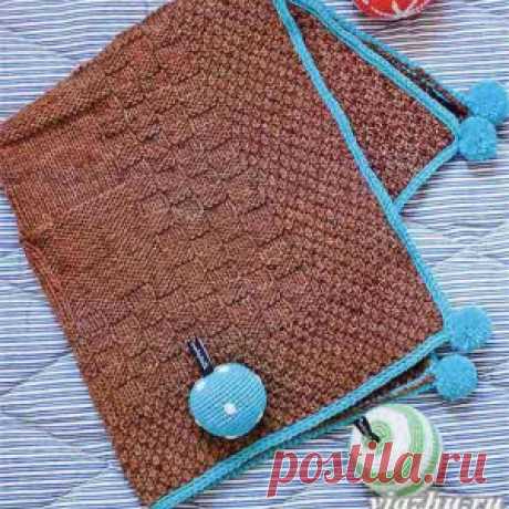 Детский плед с помпонами - МирТесен