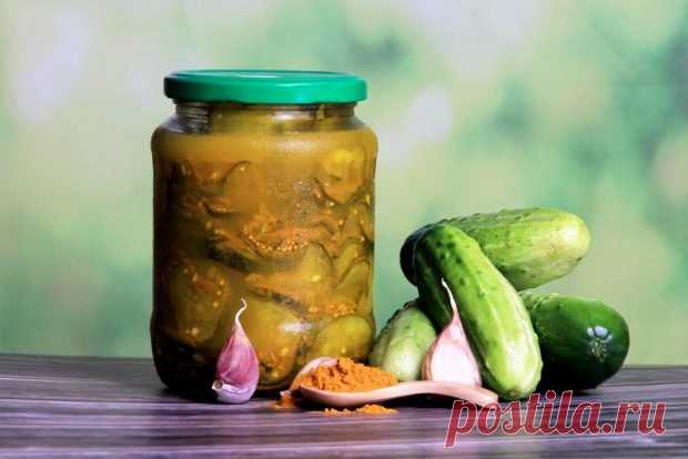 Огурцы с куркумой на зиму — Домашняя кулинария